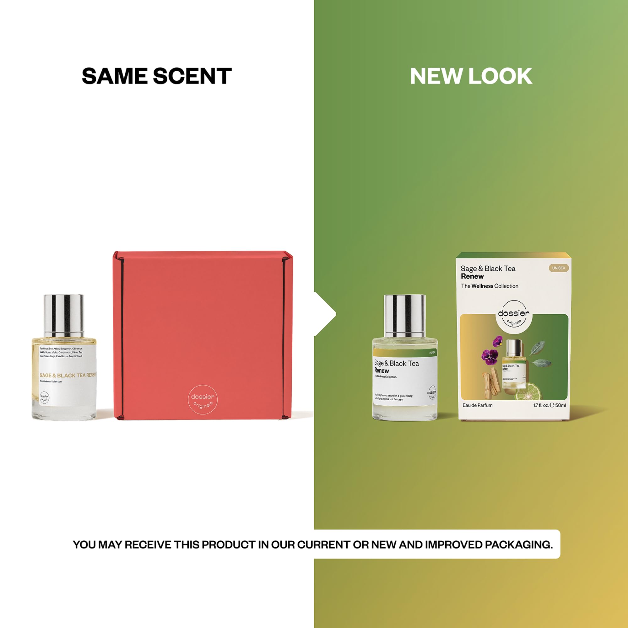 Amazon.com : Dossier - Originals - Sage & Black Tea Renew - Eau de